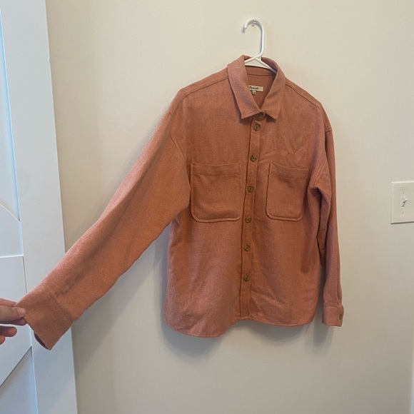 Madewell pink flannel size small - Picture 3 of 6